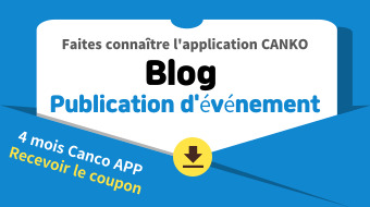 Événement de réduction sur les articles de blog